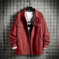 thumbnail image 2 of Vedolay Mens Jackets Long Sleeve Cardigan Open Front Button Down Loose Jackets Clothes ,L, 2 of 5