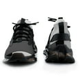 thumbnail image 3 of Abstract Squares Black Grey Printed Walking Shoes for Men Woman Lightweight Tennis Fashion Elastic Sports Shoes Cushion Basketball Shoes, 3 of 7