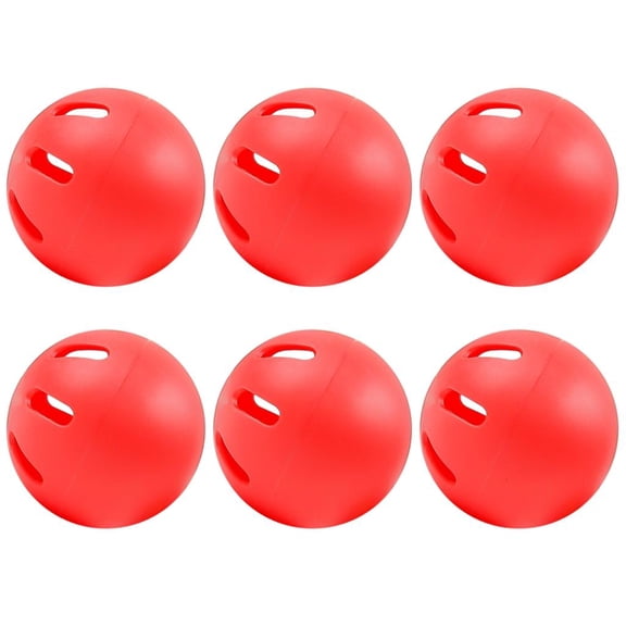 6Pcs Ultra Soft Practice Baseballs Strong Molded Design 74mm Diameter Safe Use