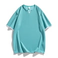 thumbnail image 1 of pstuiky camisetas de hombre, Camisa informal de manga corta con solapa y botones sólidos para hombre camisetas de hombre xxxl, 1 of 6