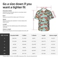 thumbnail image 5 of Fuzoiu Dachshund Christmas Play Print Hawaiian Shirt for Men, Summer Beach Casual Short Sleeve Button Down Shirts, Men’s Beach Summer Shirts with Pocket,XX-Large, 5 of 7