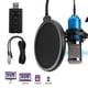 thumbnail image 1 of Micrófono Capacitivo Negro BM800 Para Grabar Transmisión En Vivo, Cantar, Computadora, Micrófono USB, 1 of 7