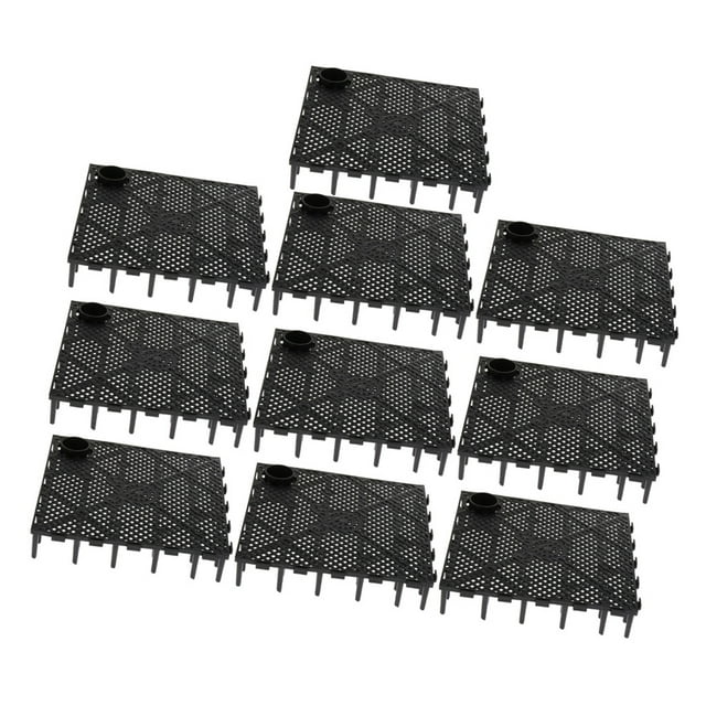 Tablero de Filtro de Fondo de Acuario 10 Paquetes 5.7 Pulgadas Negro Sunnimix Filtro inferior de acuario