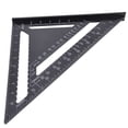 thumbnail image 2 of Regla de ángulo recto triangular de aluminio negro de 12 pulgadas, transportador a prueba de óxido, herramienta de carpintería, perfil de aluminio, 2 of 9