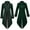 Green, variant on Lilgiuy Men Casual Solid Halloween Long Sleeve Turndown Suede Tuxedo Stage Costume Jacket Coat Black()