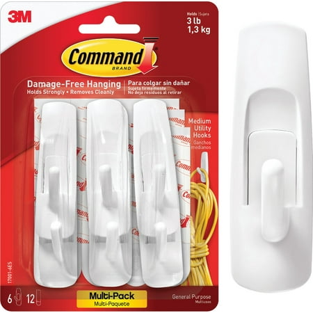 

3M 3M Command Utility Adhesive Hook White