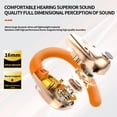 thumbnail image 4 of Auriculares inalámbricos con presillas de silicona, tiempo de reproducción de 30 horas, Bluetooth 5.3 OWS, auriculares deportivos de conducción ósea con ganchos, estéreo HiFi 3D, soporte Siri, sintoni, 4 of 5