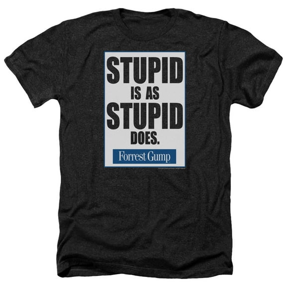 Forrest Gump - Stupid Is - Heather Short Sleeve Shirt - Small