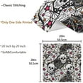 thumbnail image 3 of GZHJMY Skulls Stars Black White Style Cloth Napkins, 1 Pack 20 x 20 Inch Soft & Comfortable Polyester Dinner Napkins for Family, Kitchen, Restaurant, Parties,Dinners or Events, 3 of 5