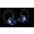 thumbnail image 1 of QKZ AK6 In Ear 3.5mm Braided Dynamic Deep Sport Earphones with Mic Blue, 1 of 9