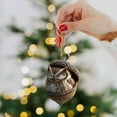 thumbnail image 6 of SMKE Rustic Nature Themed Acrylic Ornament,Cozy Animal Pendant for Holiday Tree Winter Decor,Acrylic Forest Animal Christmas Ornament,3.14" Sleeping Bunny in Tree Hanging Decor, 6 of 6