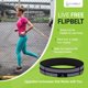 thumbnail image 5 of Cinturón para correr con cierre FlipBelt para teléfono y objetos pequeños, talla XL, 5 of 6