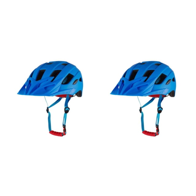 QualitChoice Helmet For Cycling And Mountain Biking - Impact Resistance And Light Weight Comfortable Lining Fit For All Shape Matte Blue 2Set