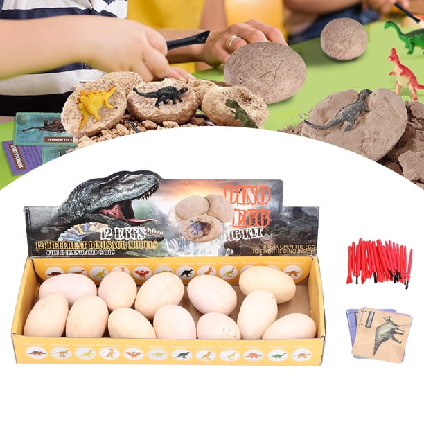 Kit De Excavación De Dinosaurios – Huevos De Dinosaurio Para Desenterrar Y Montar – Juguete Científico Y Regalo Educativo Para Niños Y Niñas De 6 A 12 Años