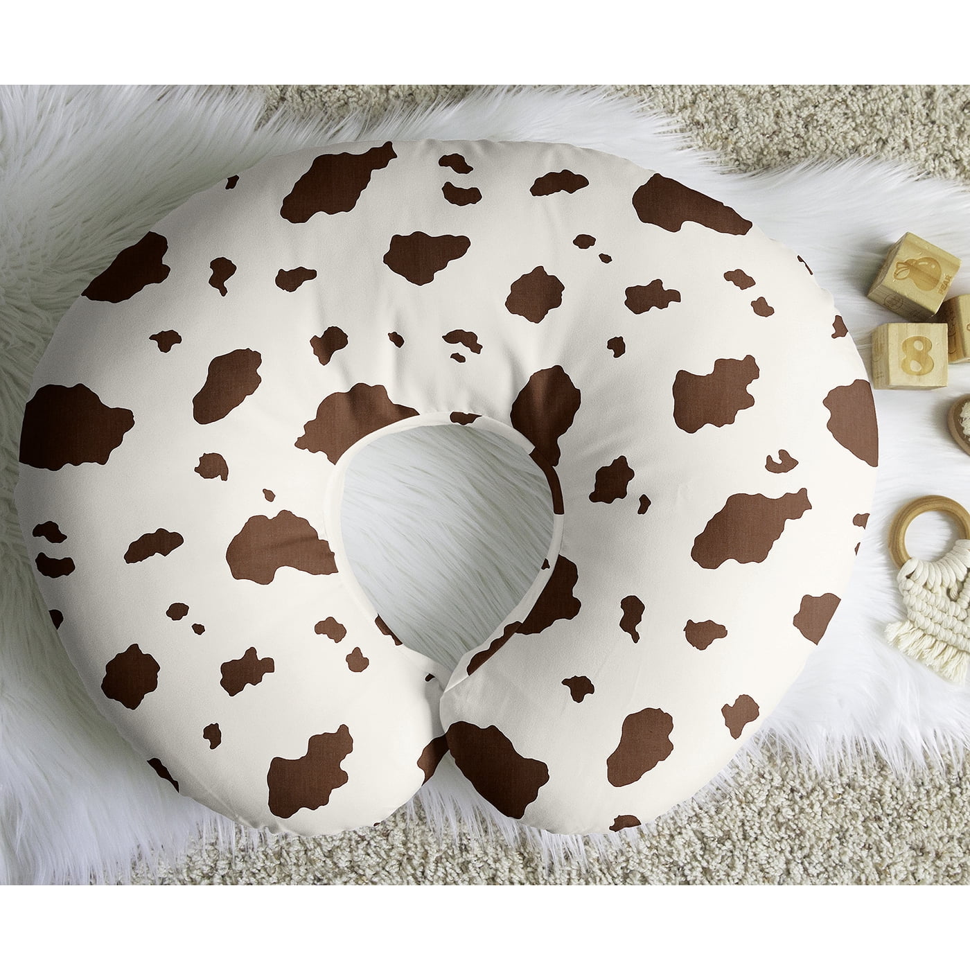 Sweet Jojo Designs Wild West Cowboy Brown and Off White Nursing Pillow Cover Case (Pillow Not Included) (Pillow NOT Included)