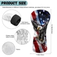 thumbnail image 7 of Uorisanigo Golf Head Covers, 3pcs Eagle American Flag Golf Club Covers for Woods and Driver Fairway Hybrid, PU Leather Headcovers for Club Protective, Fits Most Golfs Clubs, 7 of 7