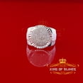 thumbnail image 2 of King of Blings 925 Sterling Silver 0.50 CT Real Diamond Men's White Luxury Round Ring Size 9, 2 of 12