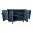 thumbnail image 4 of Sideboard47.2" Modern Storage Cabinet With Adjustable Shelves 4 Doors Corner Curved Design Sideboard Cabinet For Hallway, 4 of 9