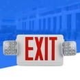 thumbnail image 3 of Yeacher LEDs Exit Sign Emergency Light Two-Head Adjustable Combo Wall-Mounted Lamp for Residential Commercial Garage, 3 of 8