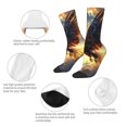 thumbnail image 3 of Logiee Golden Sky Bald Eagle Print Adult Socks for Men & Women,Calf Socks, Ankle Socks,Boots Socks,Breathable Casual Sock,Unisex Crew Socks, 3 of 6