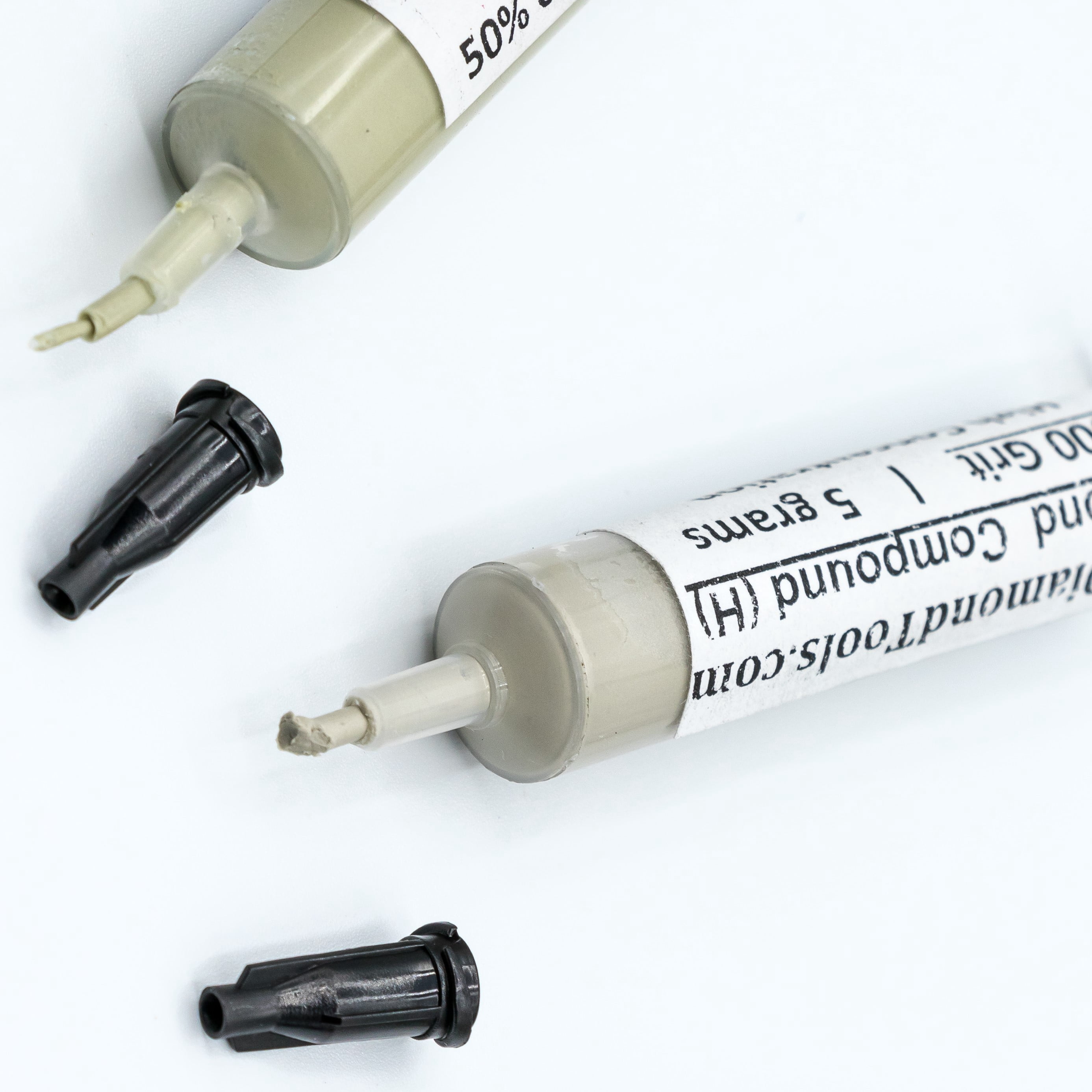 TechDiamondTools Diamond Lapping Paste Set of 3 Syringes X 5 Grams (H), Polish Lapping Compound, Sizes 1050 1500 3000 Grit, Mesh - With High(50%) Concentration of Diamond Powders