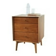 thumbnail image 1 of Aretina Nightstand with a walnut veneer MDF drawer and solid walnut wood legs, 1 of 1