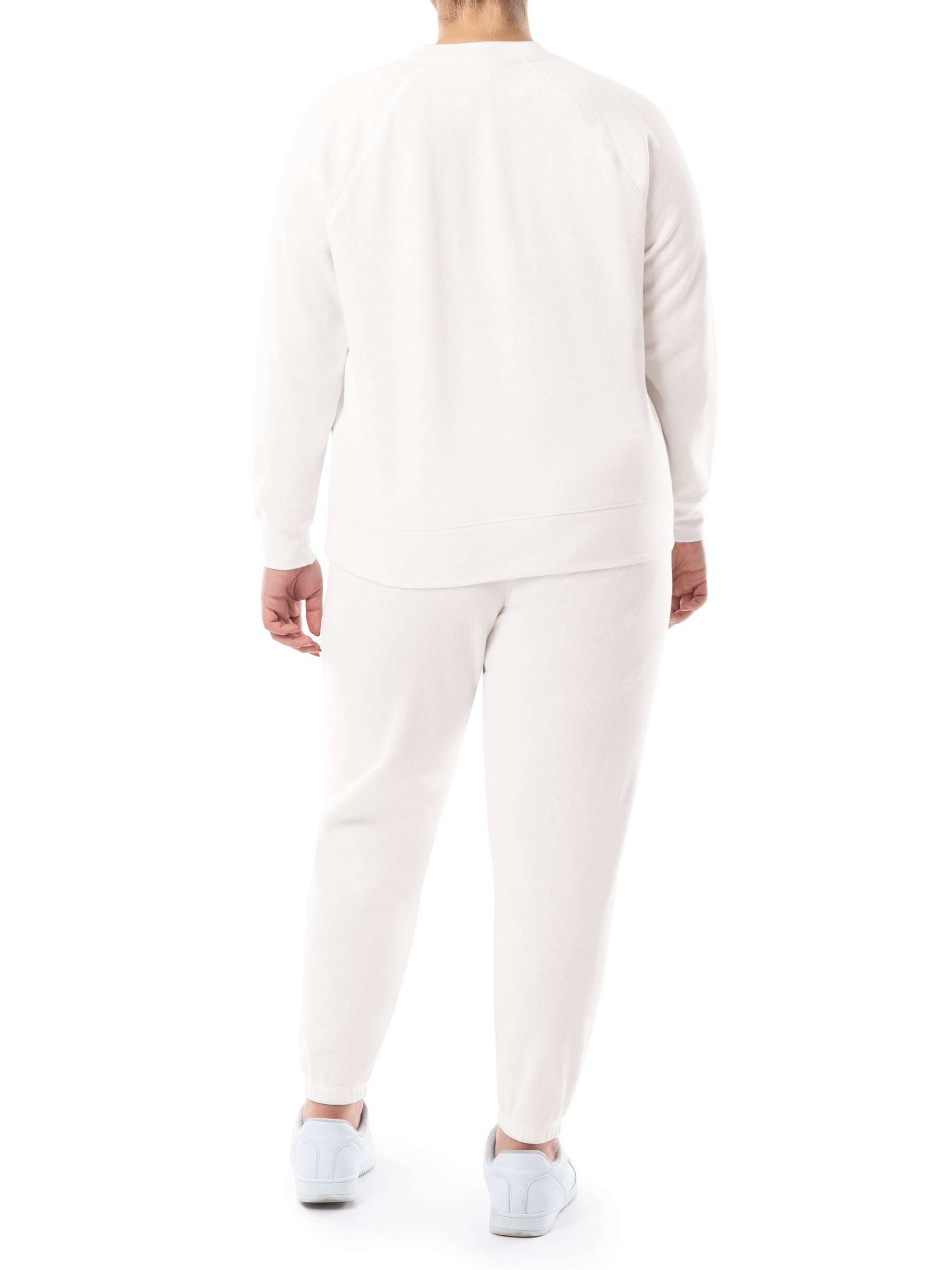 Terra & Sky Women's Plus Size Fleece Sweatshirt and Sweatpants Set, 2-Piece