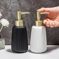 thumbnail image 3 of 300ml/10oz Ceramic Liquid Soap Pump Dispenser, Refillable Dish Soap Dispenser for Kitchen Bathroom Washroom, 3 of 6