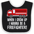 thumbnail image 3 of Inktastic Future Firefighter Boys Fire Truck Boys or Girls Baby Bib, 3 of 4
