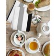 thumbnail image 4 of Black Gray Striped Kitchen Dish Towels for Drying Dishes Set of 2, Farmhouse Stripe Art Waffle Weave Microfiber Hand Tea Bathroom Towels Quick Dry & Absorbent Towel 15.7x23.6, 4 of 7