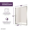 thumbnail image 2 of ANZZI Halberd 48 in. x 72 in. Framed Shower Door with TSUNAMI GUARD in Polished Chrome, 2 of 12
