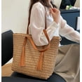 thumbnail image 2 of HLSOHJP Slouchy Straw Beach Bag Women Cute Hobo Shoulder Bags Woven Satchel Crossbody Purse Summer Beach Bag Travel Tote Handbag, 2 of 7