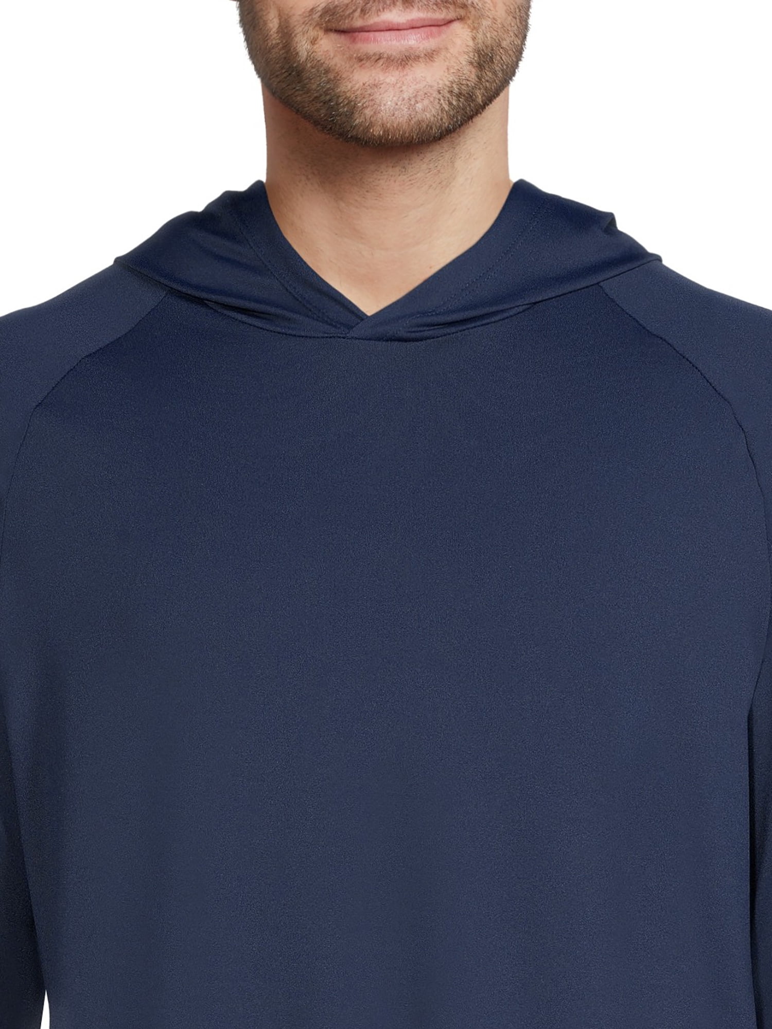 George Men's and Big Men's Long Sleeve Hoodie Rash Guard, up to Size 5XL