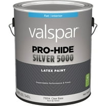 Valspar 028.0071004.007 Pro-Hide Silver 5000 Interior Paint, Flat Clear - 1 gal
