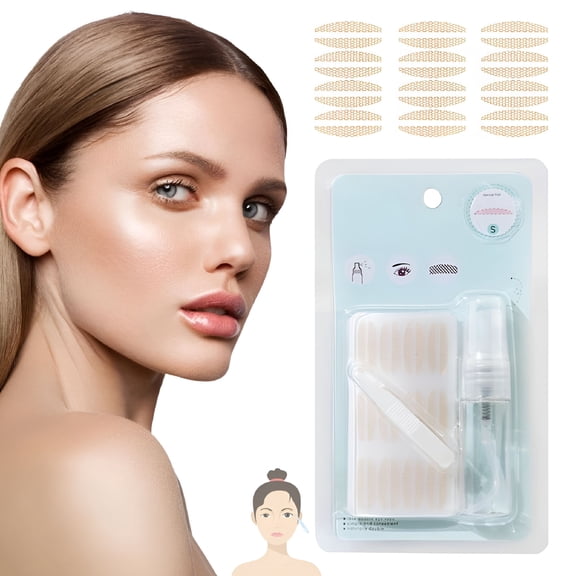 RAGUPEL 2026 New New Glue-Free Ultra Natural Invisible Double Eyelid Sticker, Waterproof Invisible Eyelid Tape for Hooded Eyes, Invisible Eyelid Lifter Strips for Women Girls (S: 2.3 * 0.3Cm)
