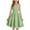 Green, variant on KAUOD Girls Halter Pleated Dress Solid Sleeveless Ruffles Smocked Summer Dresses Teen Kids Solid Elegant Birthday Party Skirts