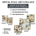 thumbnail image 4 of Designart "Ornamental Corners Of Yesteryear I" Damask Wall Art Set Of 5 - Gold Bohemian Hallway Metal Art Print Set, 4 of 6