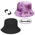 thumbnail image 4 of XYIYI Lindo sombrero de cubo para playa, sombreros de pescador para mujer, reversible de doble cara, 4 of 5
