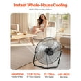 thumbnail image 5 of 2-Pack 20" High-Velocity Industrial Fans - Adjustable Tilt, 3 Speed Settings, Durable Metal Construction for Long-Lasting Use, 5 of 11