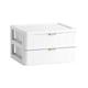 thumbnail image 2 of Desktop Makeup Storage Organizer Drawer Type PP Plastic Box for Cosmetics & Daily Essentials White for Dressing Table & Office Desk, 2 of 3
