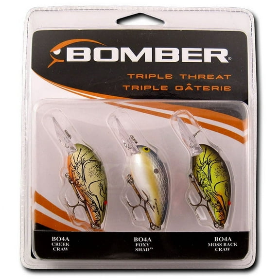 Bomber 3 Pack Assorted Hard Bait