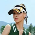 thumbnail image 6 of Gaeub Gold Flamingo Sun Visor Hats with Empty Top and Adjustable, UV Protection for Golf Tennis Cycling Running, 6 of 8