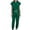 *1-Green, variant on VBVC Women's 2 Piece Summer Scrubs Set,Short Sleeve Top and Wide Leg Pants For Women,Ladies Lightweight Outfit with Pockets,Sky Blue,Size XL