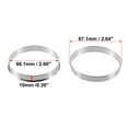 thumbnail image 5 of Unique Bargains 2pcs 67.1mm to 66.1mm Aluminium Alloy Car Hub Centric Rings Wheel Bore Center Spacer Silver Tone, 5 of 6
