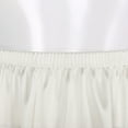 thumbnail image 6 of Haitryli Women's Half Slips Underskirts Long Satin Slip Skirt Petticoat for under Dress Mid Elastic 50cm White L, 6 of 7
