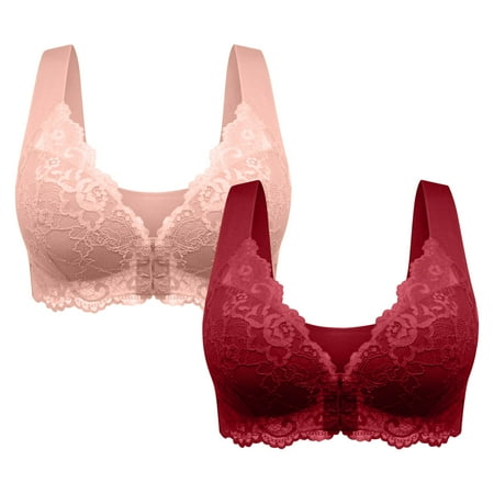 Clearance Under 5 UsYezik Daisy Bras for Older Women Wireless Push Up No Underwire Bras Sport Everyday Stretch Comfort Bra Plus Size Seamless Comfy Bralettes Bra Birthday Gifts for Her