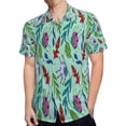 thumbnail image 4 of High Quality Hawaiian Shirts for Men Short Sleeve Aloha Beach Shirt Floral Summer Casual Button Down Shirts Blouses OI695W, 4 of 7