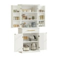 thumbnail image 2 of DEXTRUS 72.4"H Kitchen Pantry Cabinet, Pantry Storage Cabinet with Drawer and Shelves, White, 2 of 10