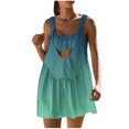 thumbnail image 2 of Dwaogom Women Tennis Dress Sleeveless Workout Mini Dress with Built in Bra and Shorts Cut Out Athletic Outfits, 2 of 8