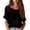 Black, variant on WHEANG Crochet Tops for Women New Arrival Women's Hollow Out Short Sleeve Cover Up Bohemian Style Beach Vacation Casual Loose Fit Holiday Tops for Women Beige Size XL Summer Sales Under $8